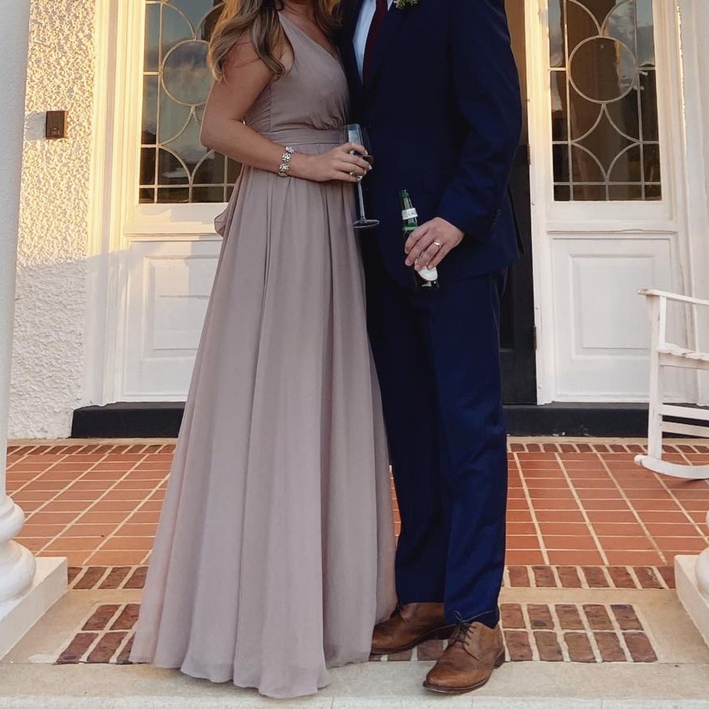 Azazie Kora Taupe Dress